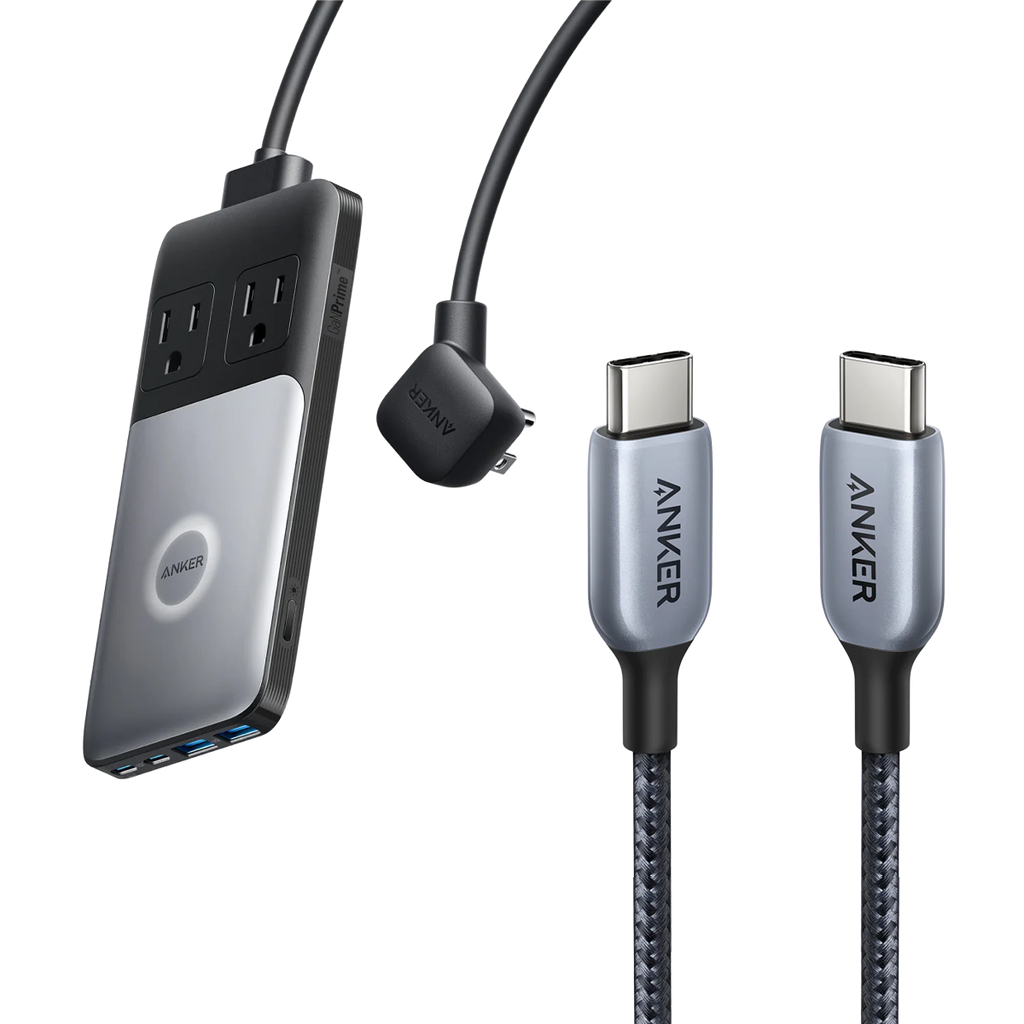 Anker 727 Charging Station (GaNPrime 100W) and Anker 765 USB-C to USB-C Cable (140W Nylon) image 0