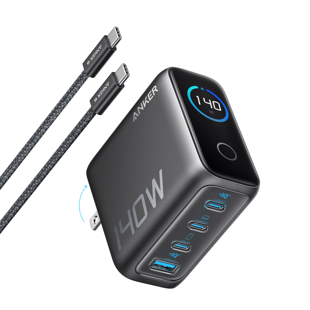 Anker Charger (140W, 4-Port, PD 3.1) with USB-C Cable image 0