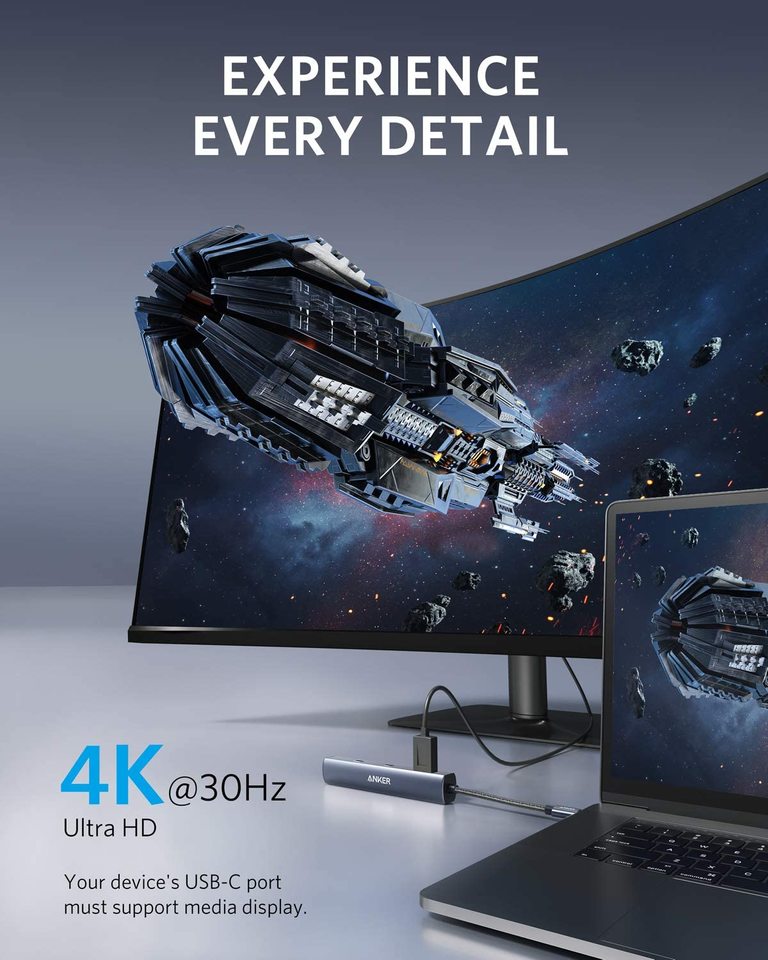 Anker 543 USB-C Hub (6-in-1, Slim) image 3