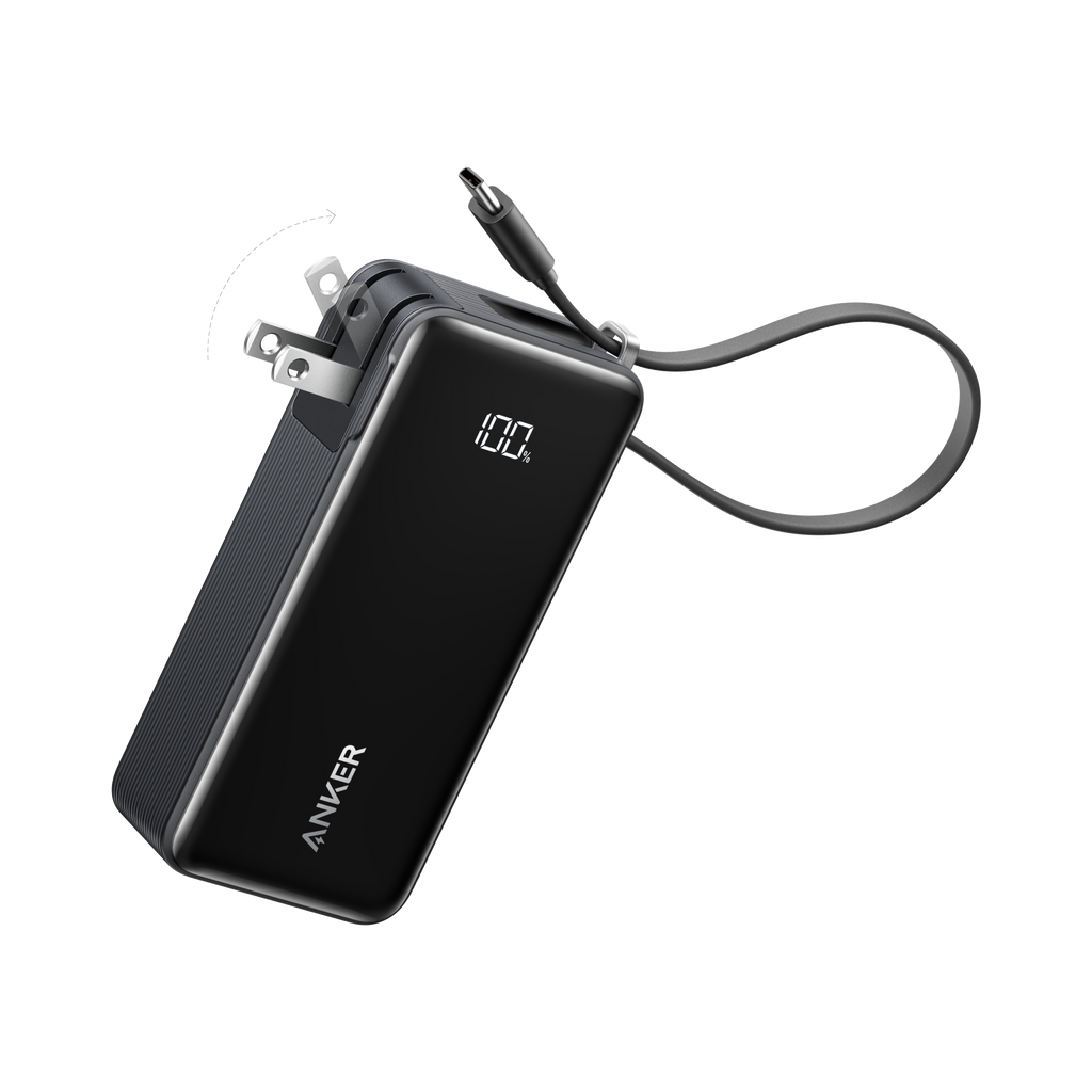 Anker Power Bank (10K, Fusion, Built-In Cable) image 0