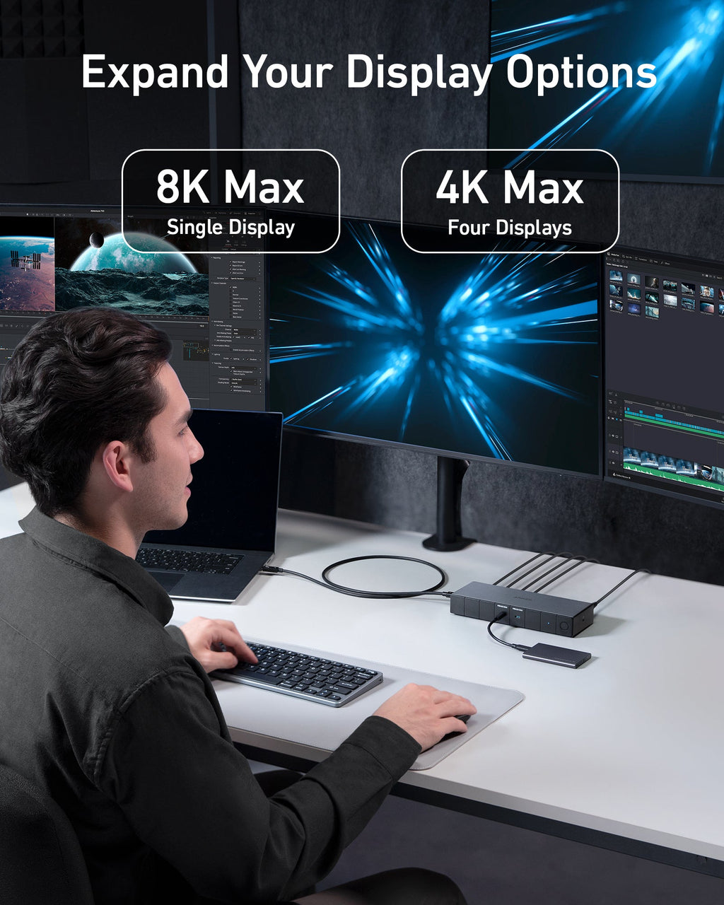 Anker 778 Thunderbolt Docking Station (12-in-1, Thunderbolt 4) image 4