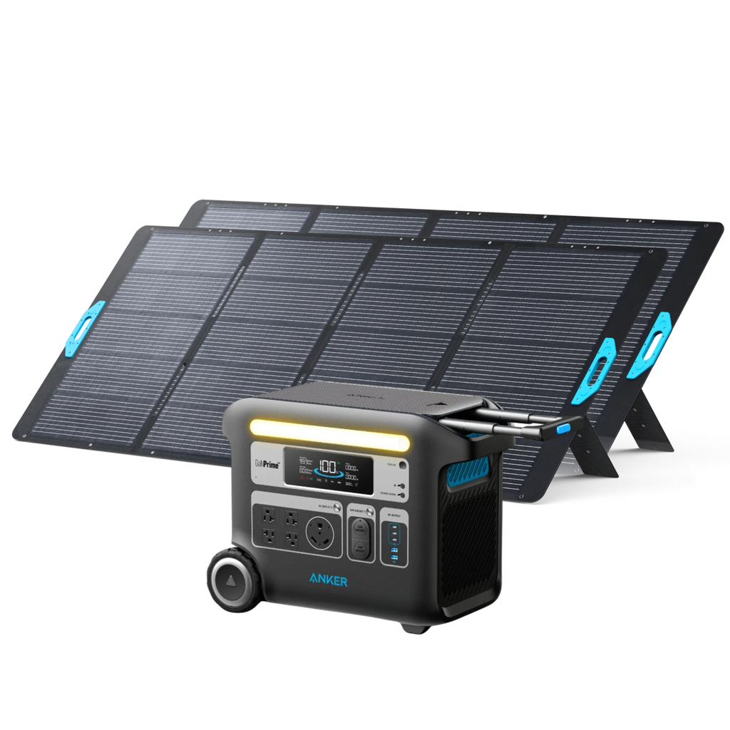 Anker SOLIX F2000 Solar Generator + 2x 400W Solar Panel image 0