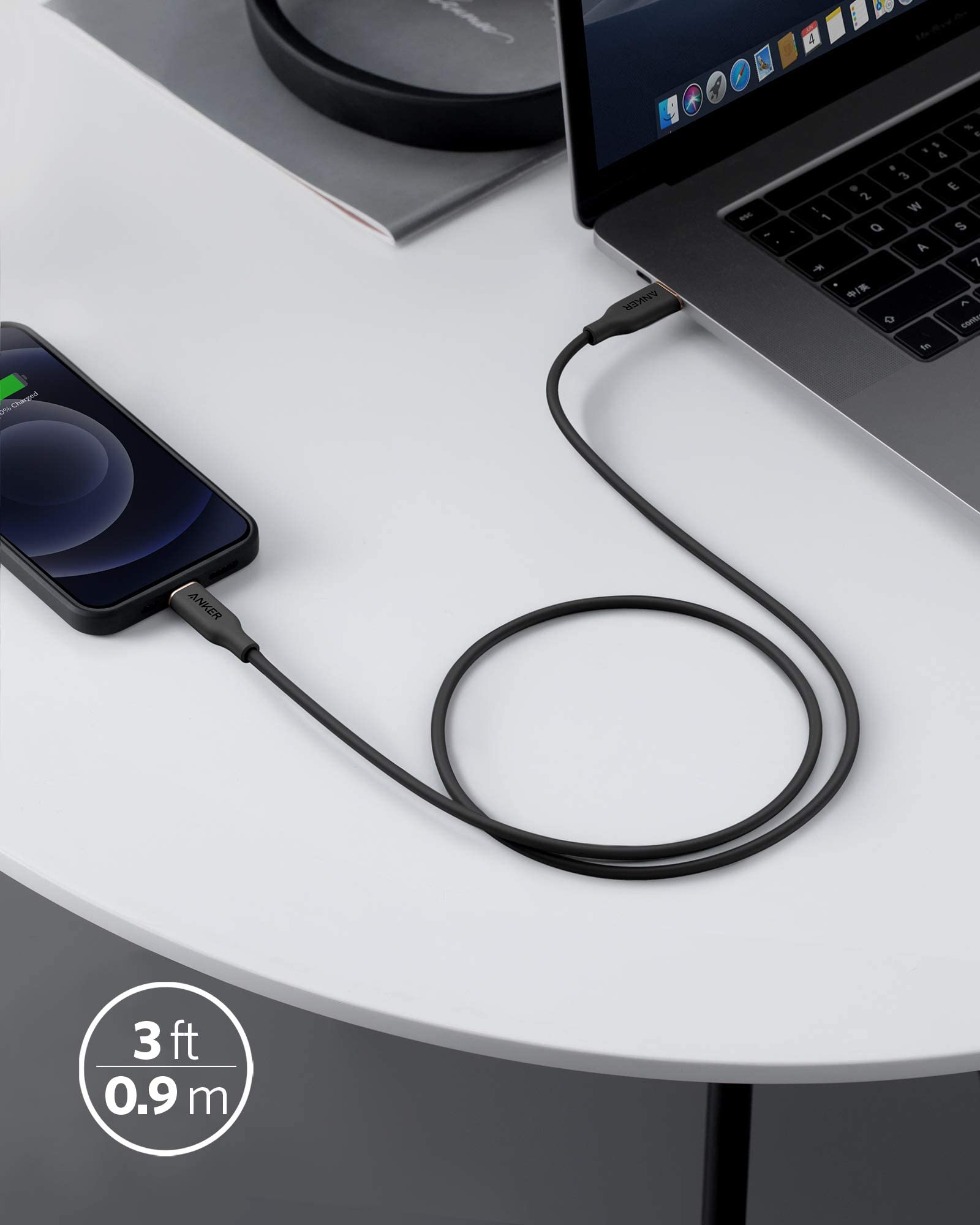 Anker 641 USB-C to Lightning Cable (Flow, Silicone) image 5