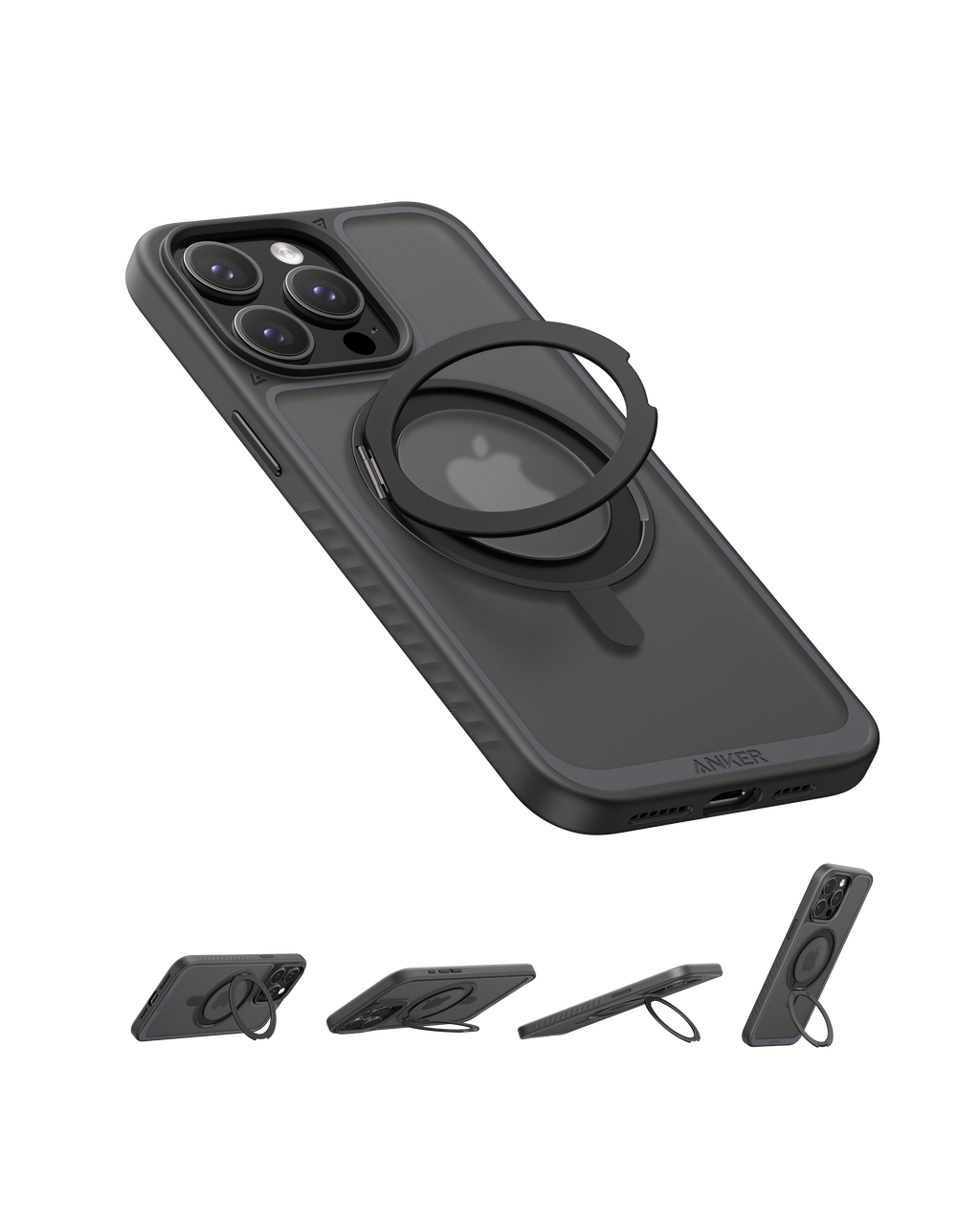 Anker Magnetic Phone Case with Ring Stand (For iPhone 15 Pro) image 0