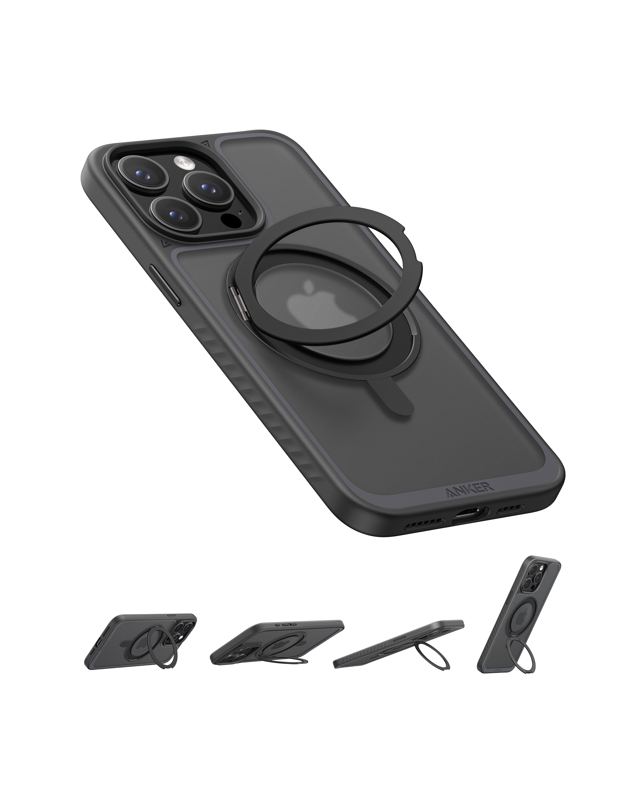 Anker Magnetic Phone Case with Ring Stand (For iPhone 15 Pro) image 0