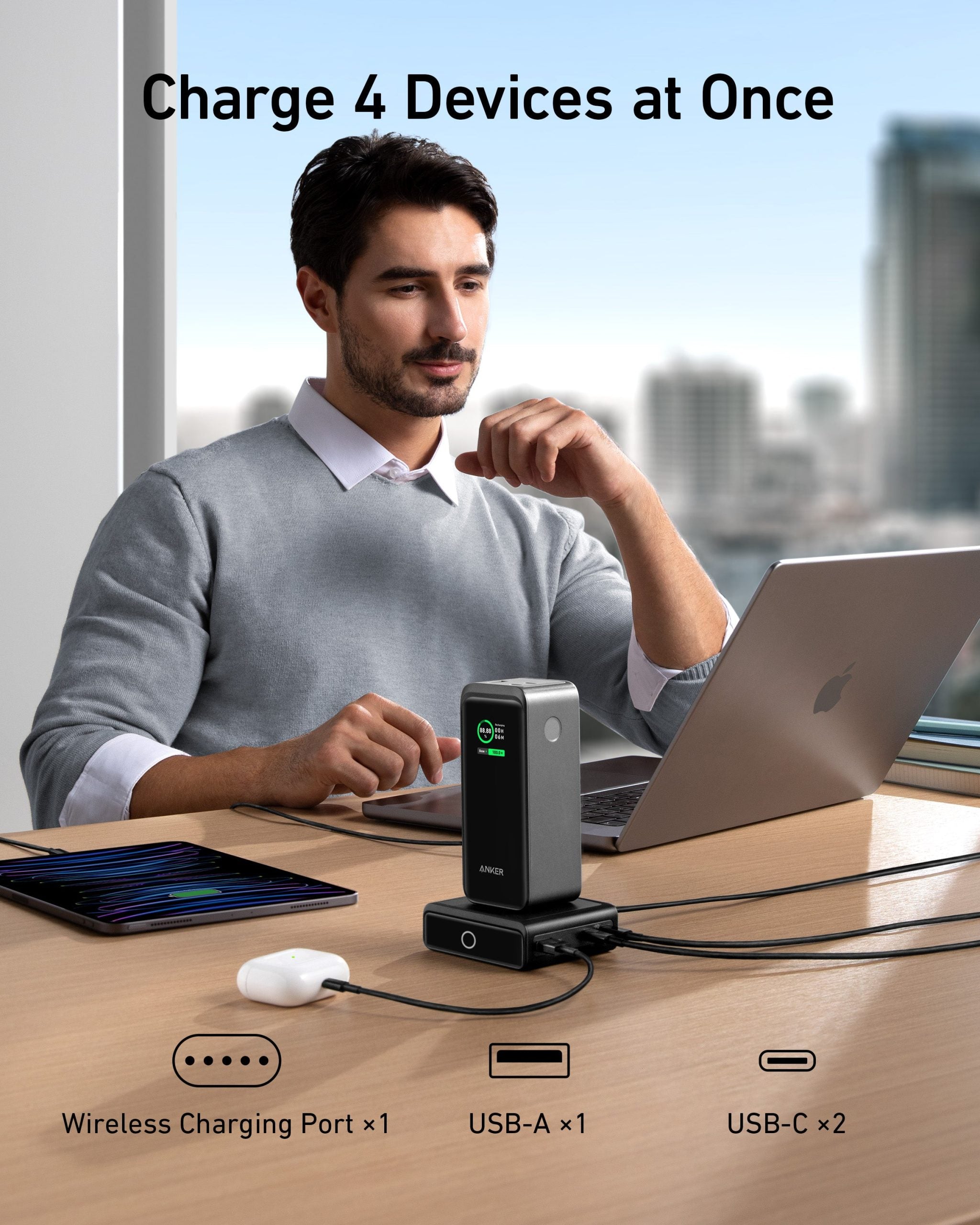 Anker Prime 20,000mAh Power Bank (200W) with 100W Charging Base image 5