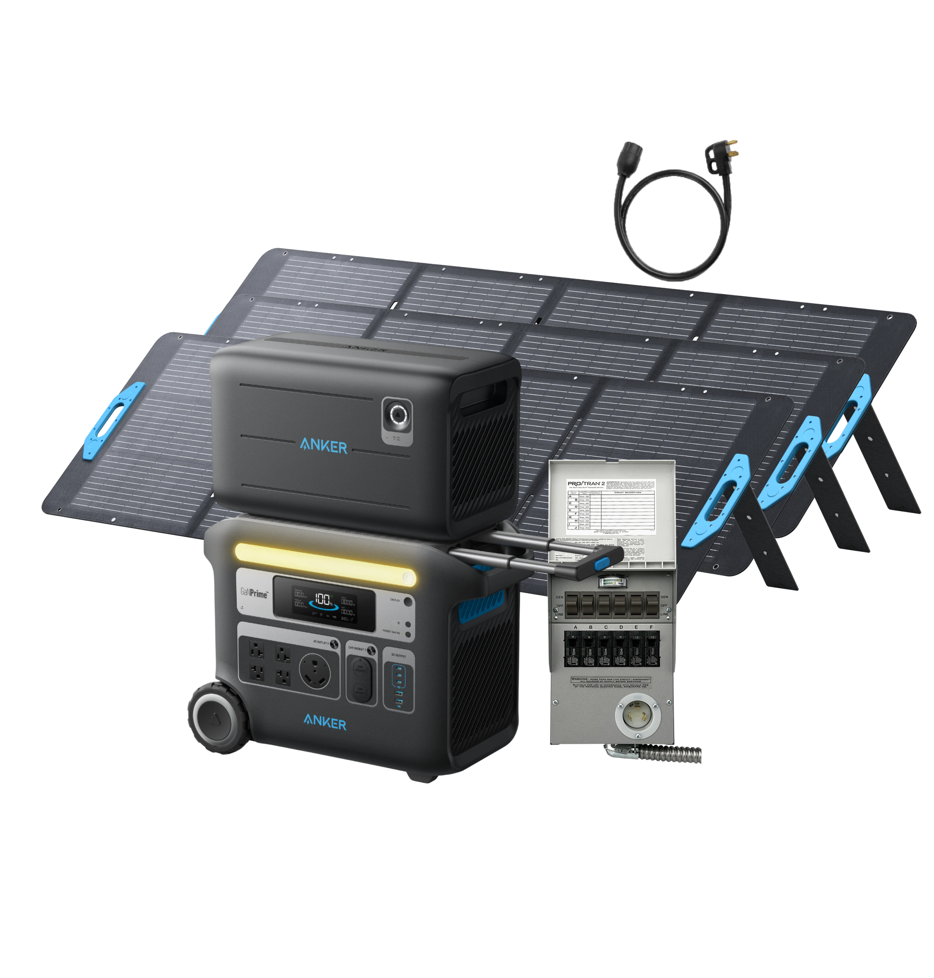 Anker SOLIX F2000 + BP2000 Expansion Battery + 3200W Solar Panel + Home Backup Kit image 0