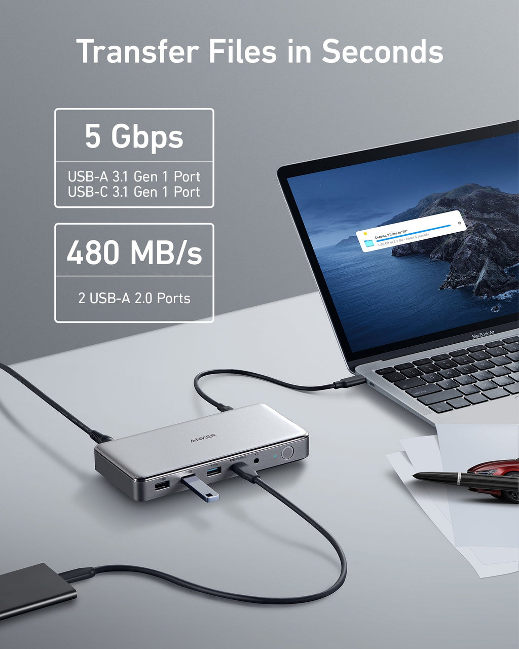 Anker 563 USB-C Docking Station (10-in-1) image 5
