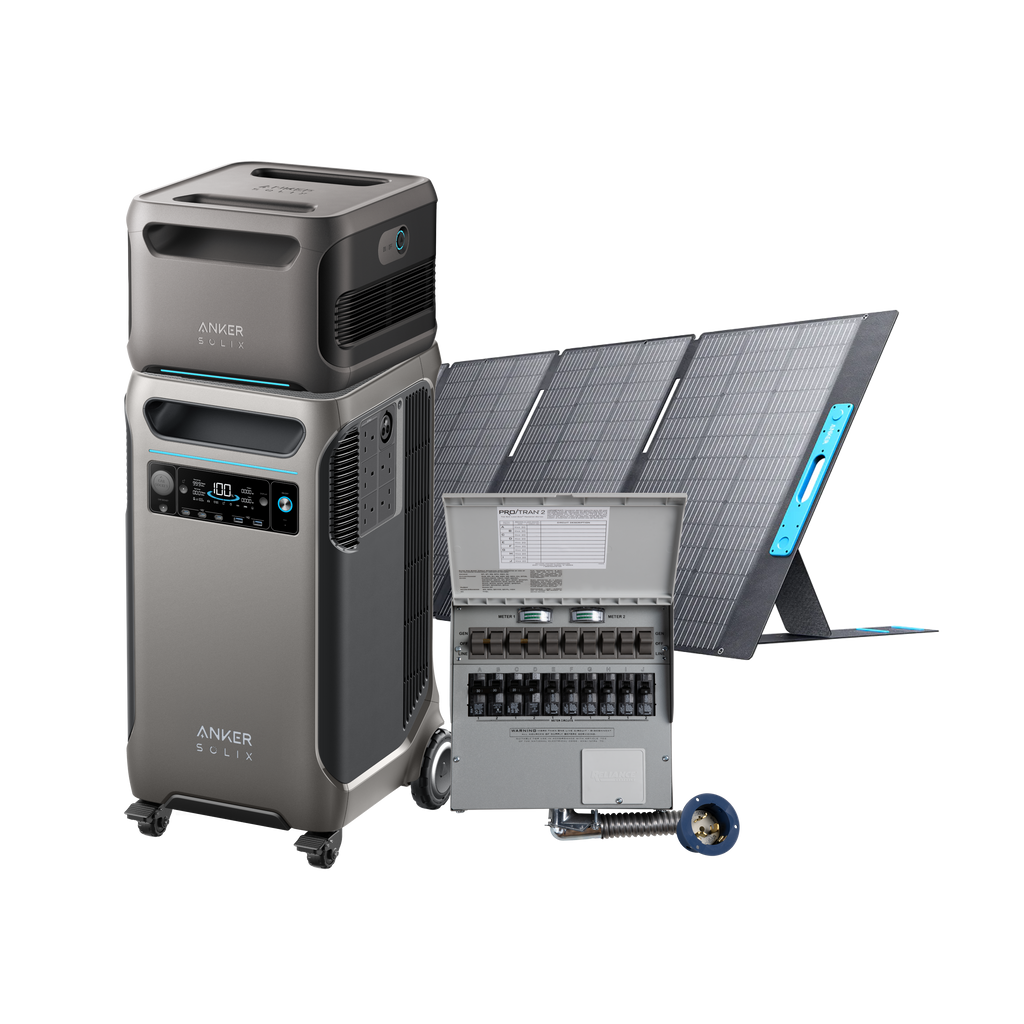 Anker SOLIX F3800 + Expansion Battery + Home Backup Kit (Transfer Switch + Cable) image 1