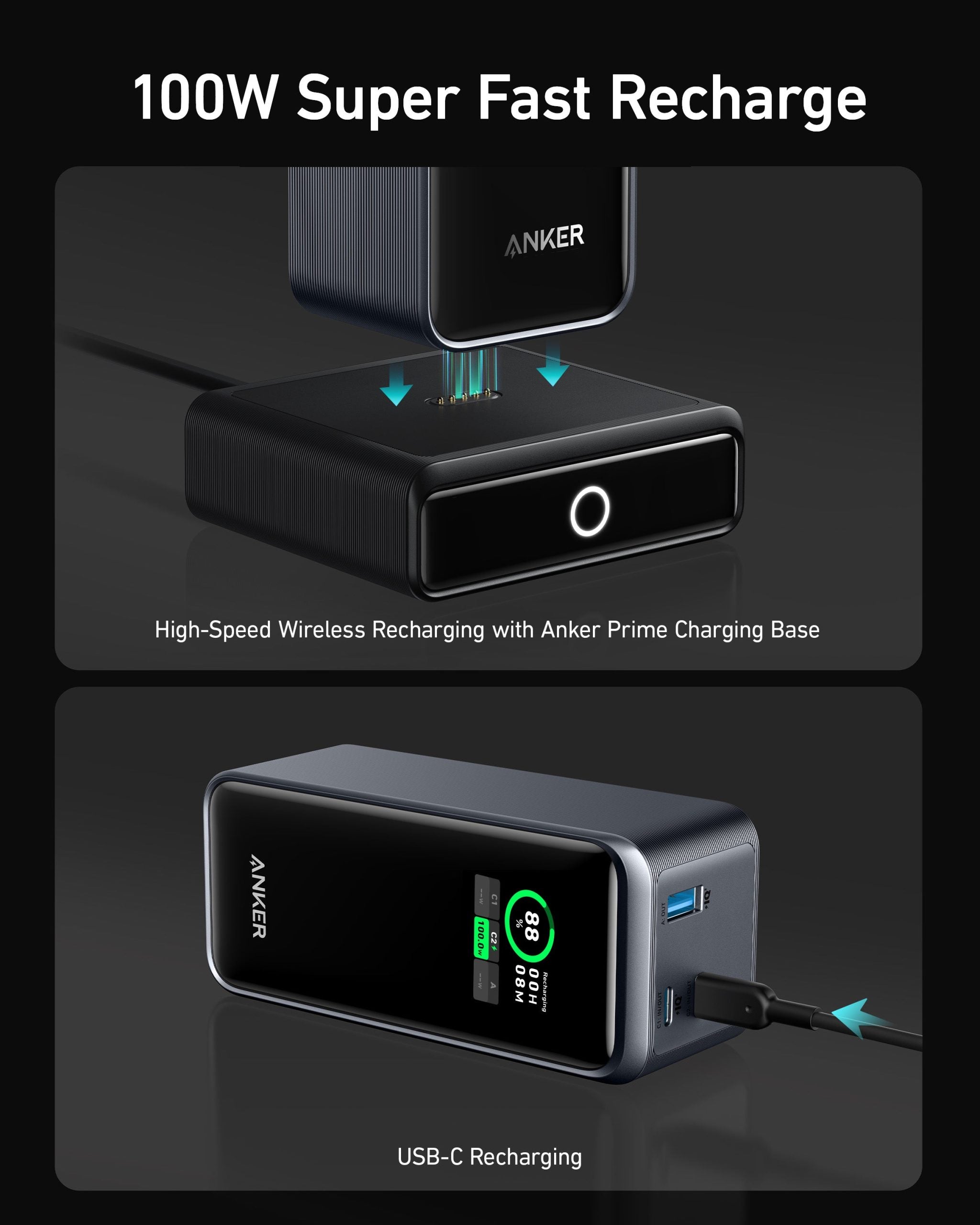 Anker Prime 20,000mAh Power Bank (200W) with 100W Charging Base image 2