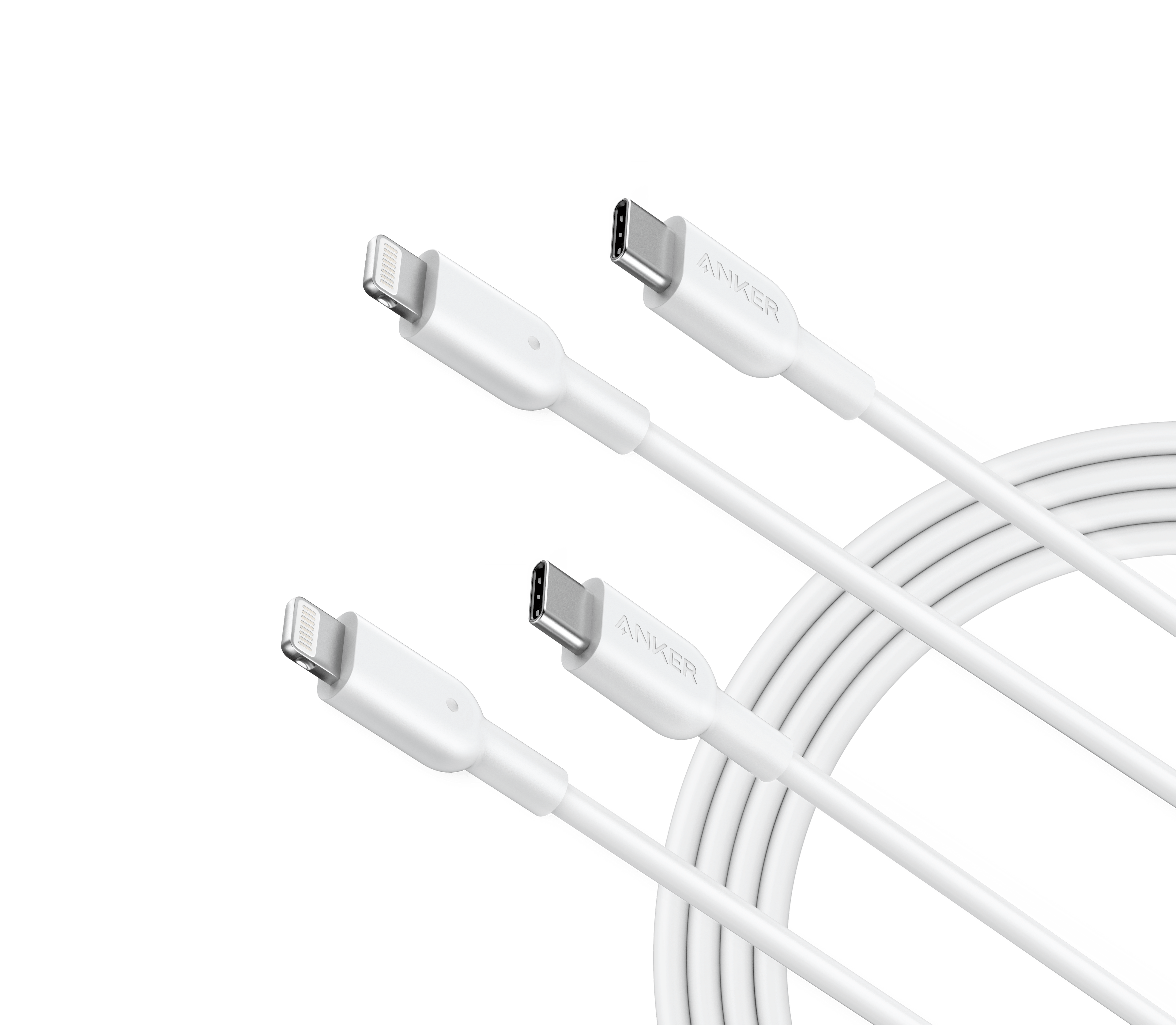 Anker 321 USB-C to Lightning Cable (6 ft, 2-Pack) image 0