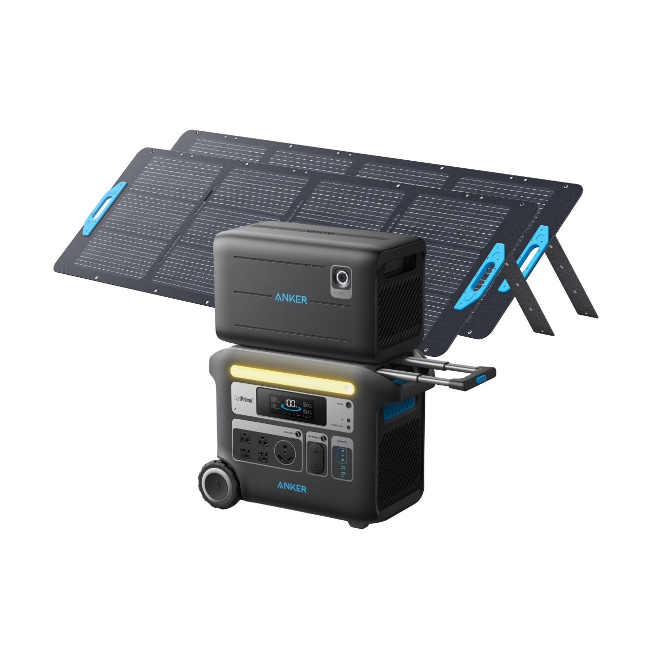 Anker SOLIX F2000 + BP2600 Expansion Battery + 2x 200W Solar Panel image 0