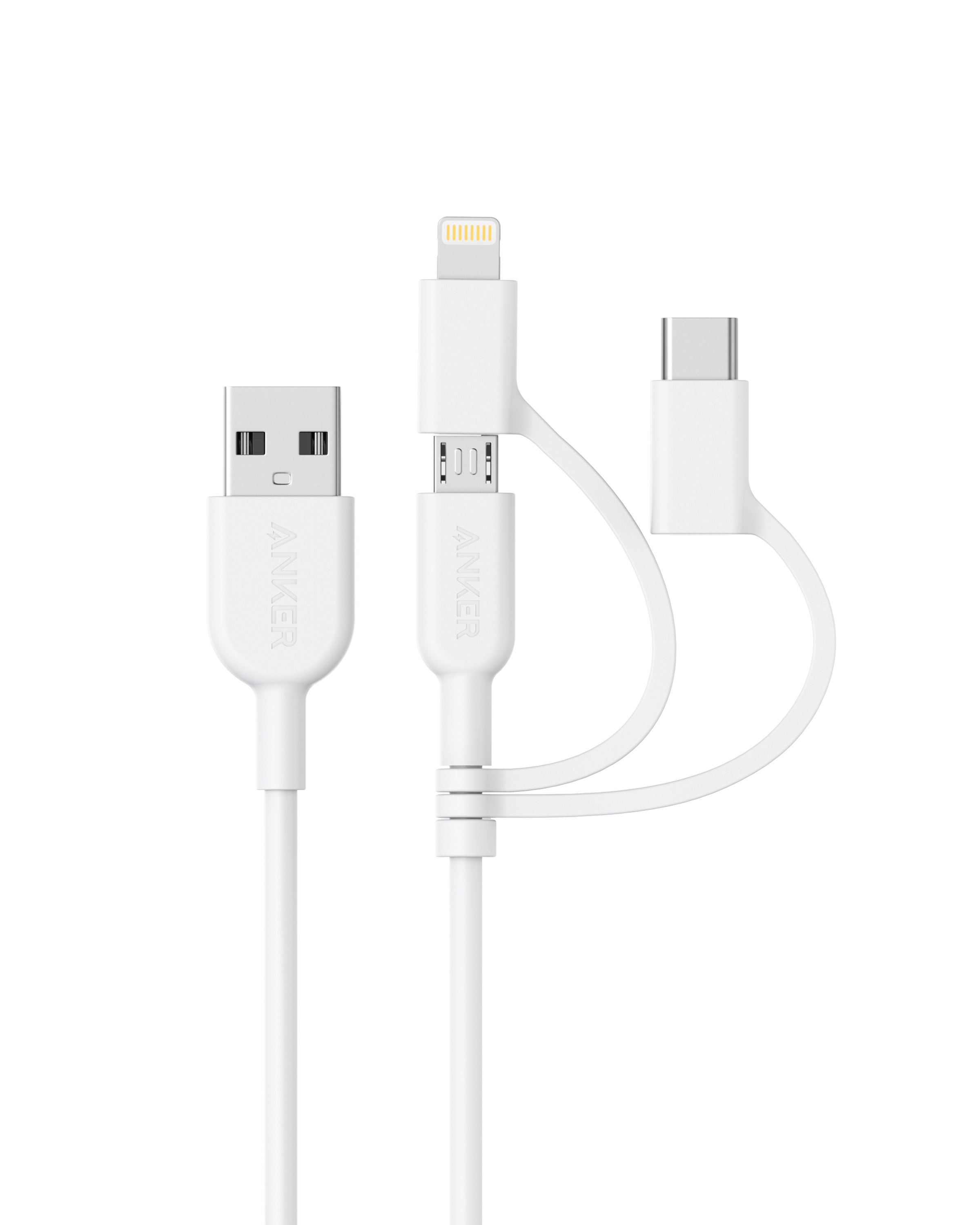 Anker 321 USB-A to Lightning Cable (3 ft 3-in-1) image 0