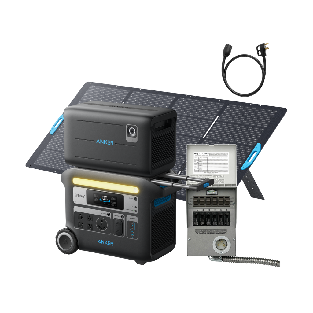Anker SOLIX F2000 + BP2600 Expansion Battery + Home Backup Kit (Transfer Switch + Cable) image 1