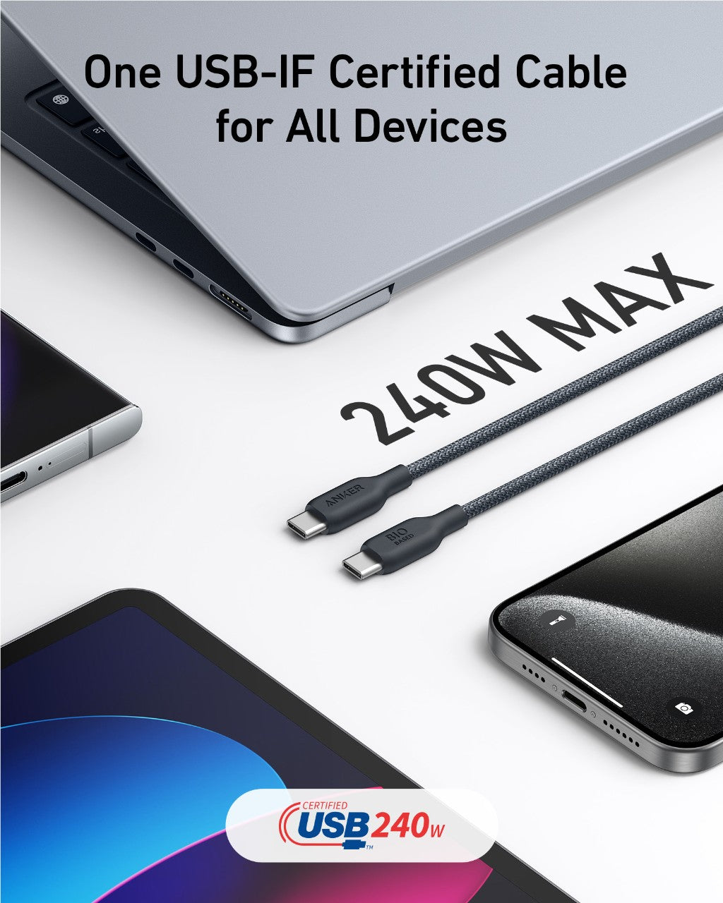 Anker 543 USB-C to USB-C Cable (Bio-Braided) image 2