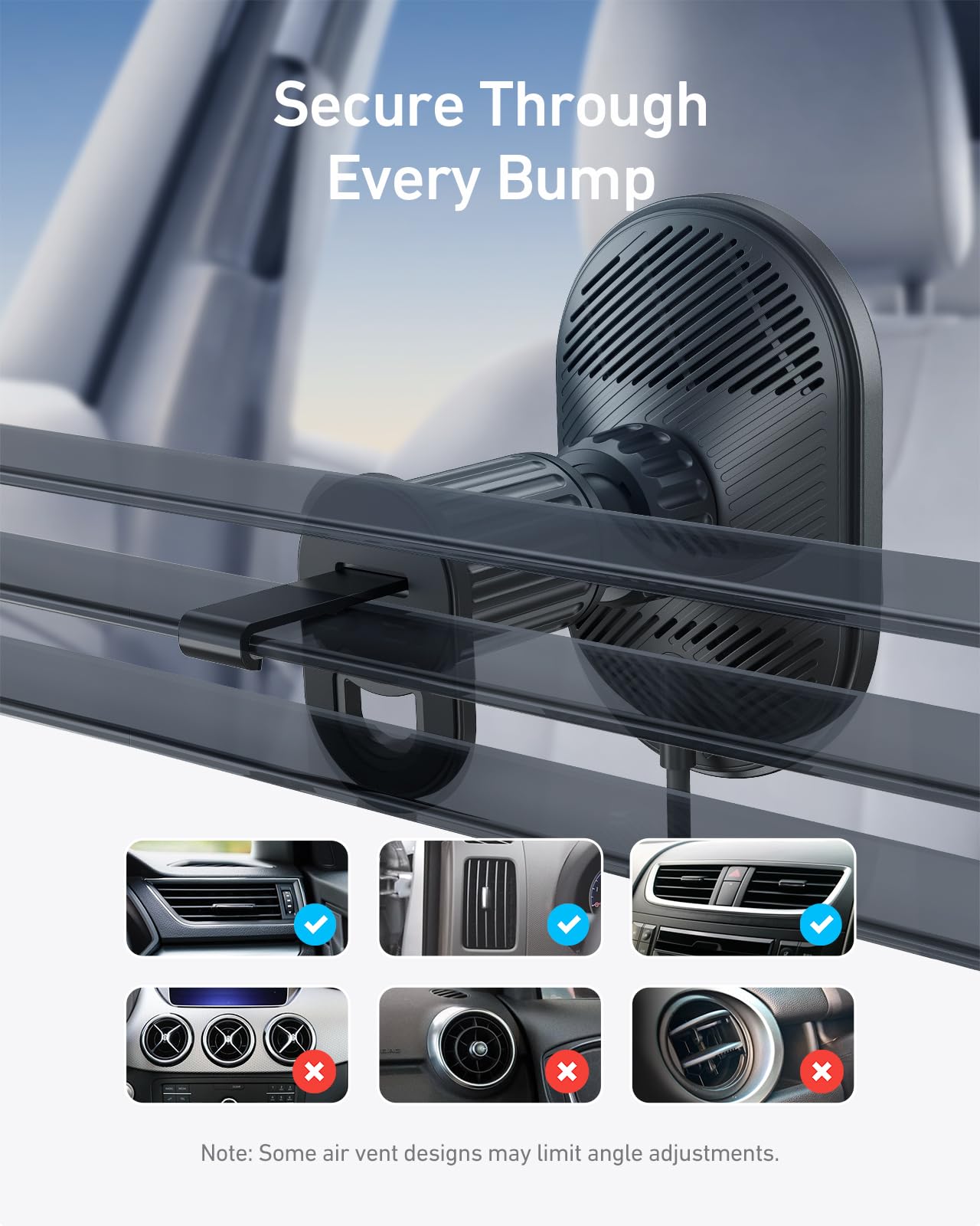 Anker MagGo Wireless Car Charger (Pad, Built-In USB-C Cable) image 4
