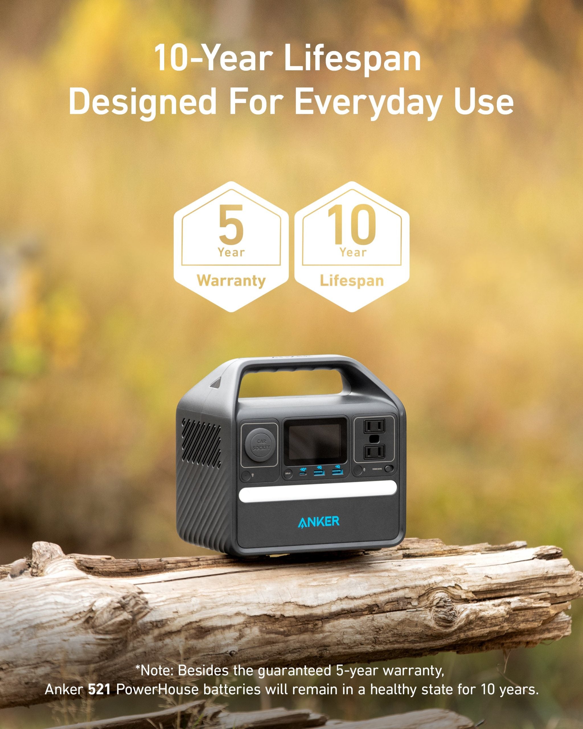 Anker 521 Solar Generator + 100W Solar Panel image 1