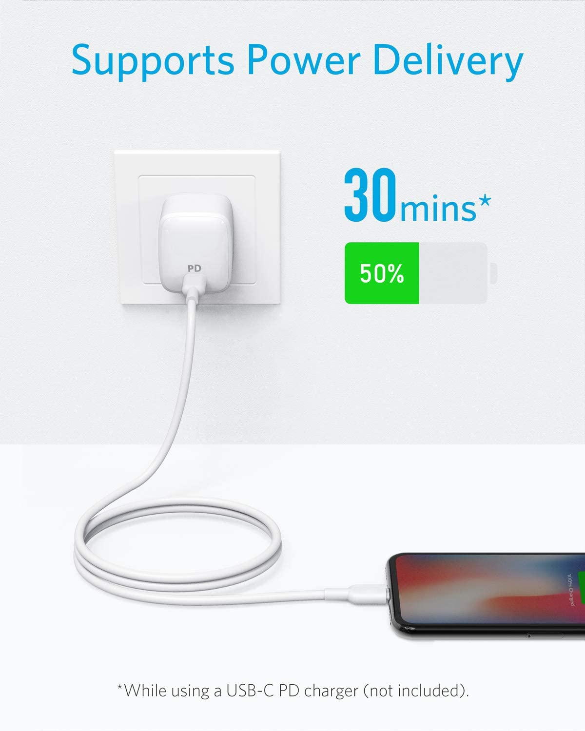 Anker 321 USB-C to Lightning Cable (3 ft / 6 ft / 10 ft) image 1