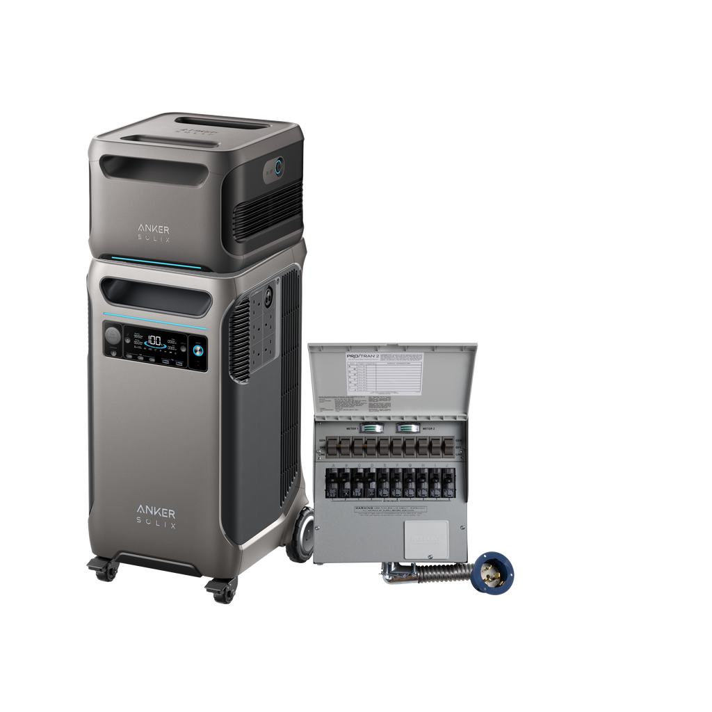 Anker SOLIX F3800 + Expansion Battery + Home Backup Kit (Transfer Switch + Cable) image 0