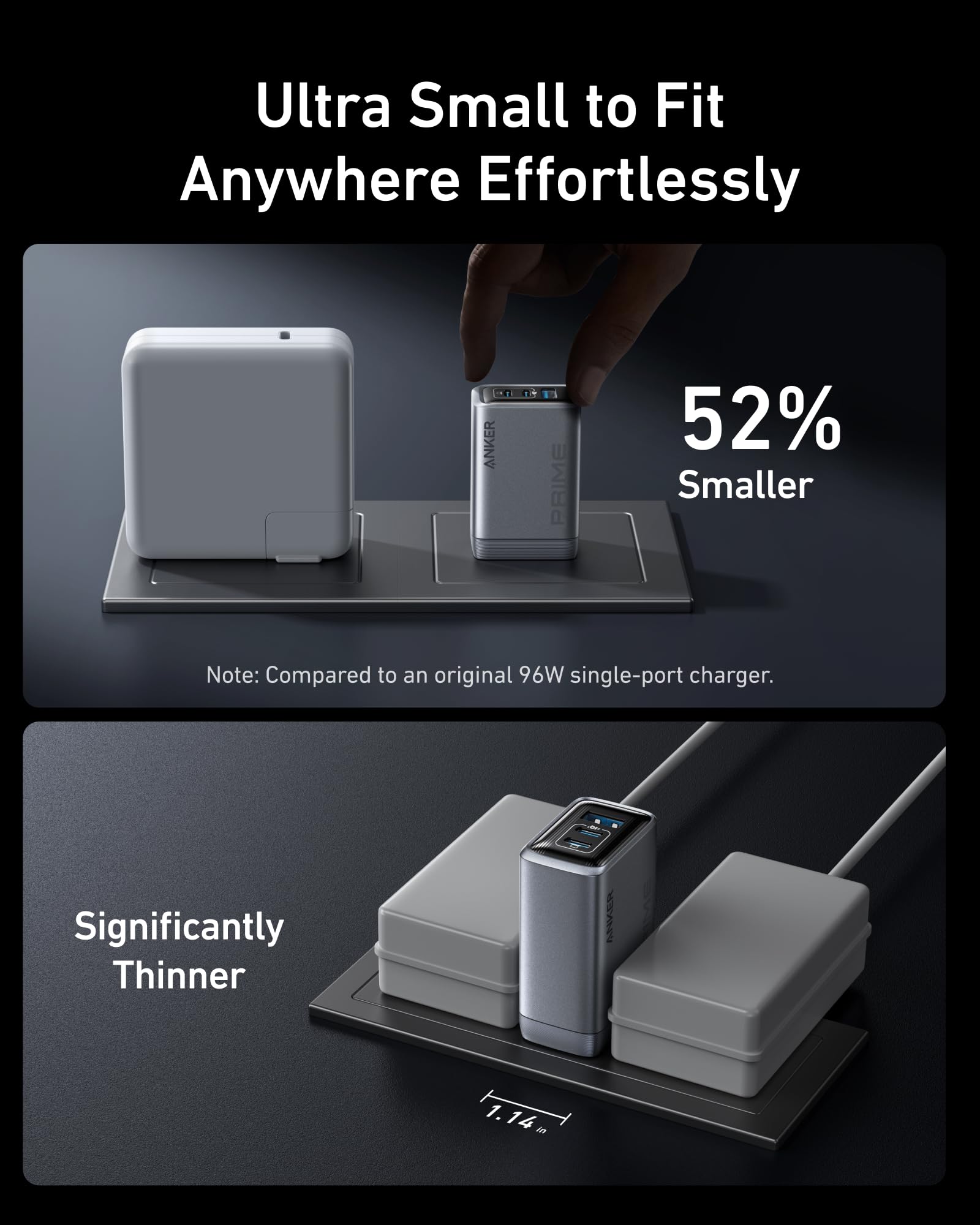 Anker Prime Charger (100W, 3 Ports, GaN) image 3