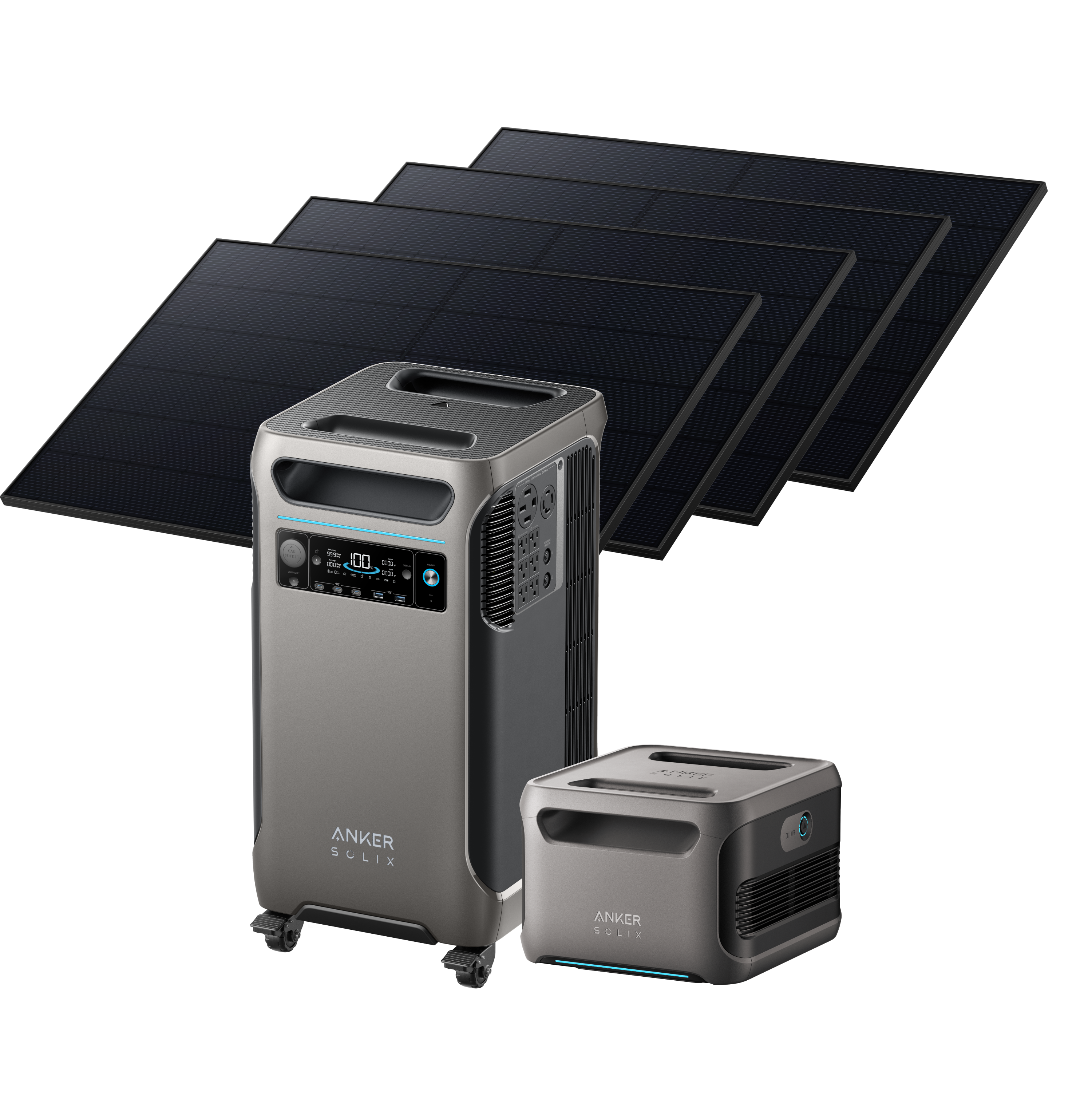 Anker SOLIX F3800 + Expansion Battery + 4410W Rigid Solar Panels image 0