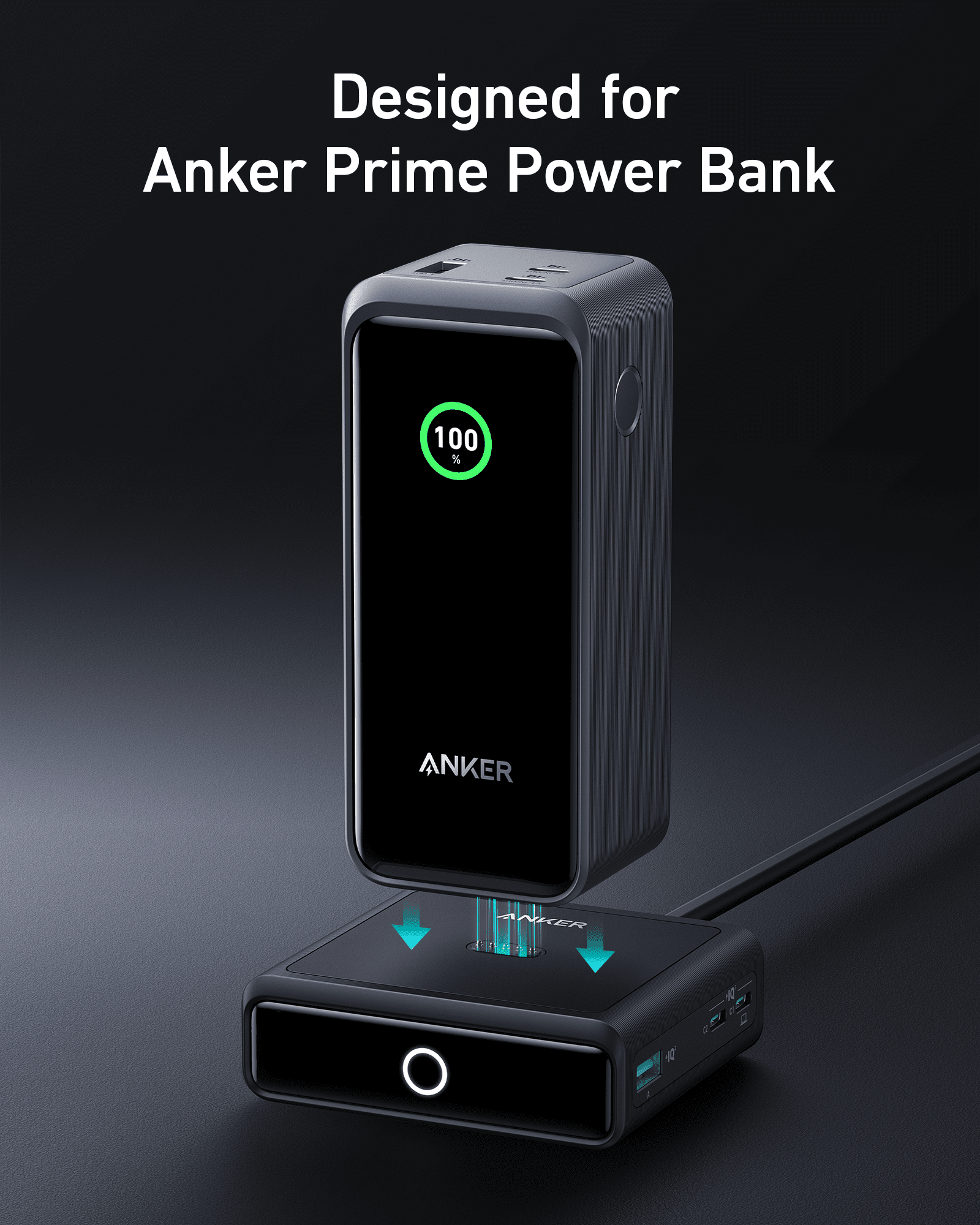 Anker 100W Charging Base for Anker Prime Power Bank image 1