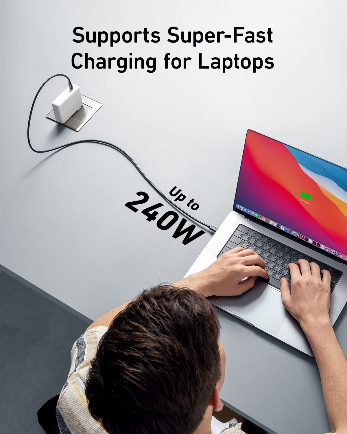 Anker 515 USB-C to USB-C Cable (Thunderbolt 4 Compatible) image 3