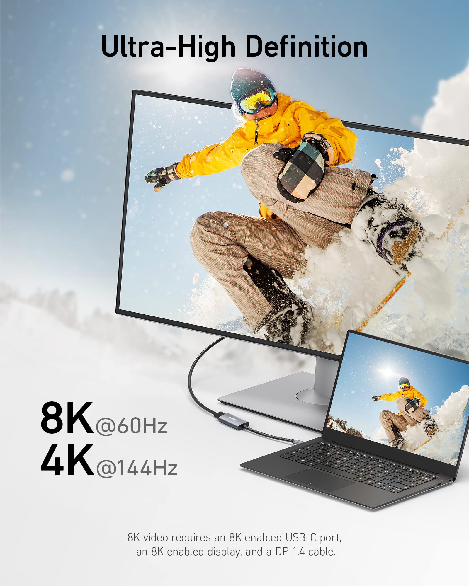 Anker 518 USB-C Adapter (8K DisplayPort) image 1