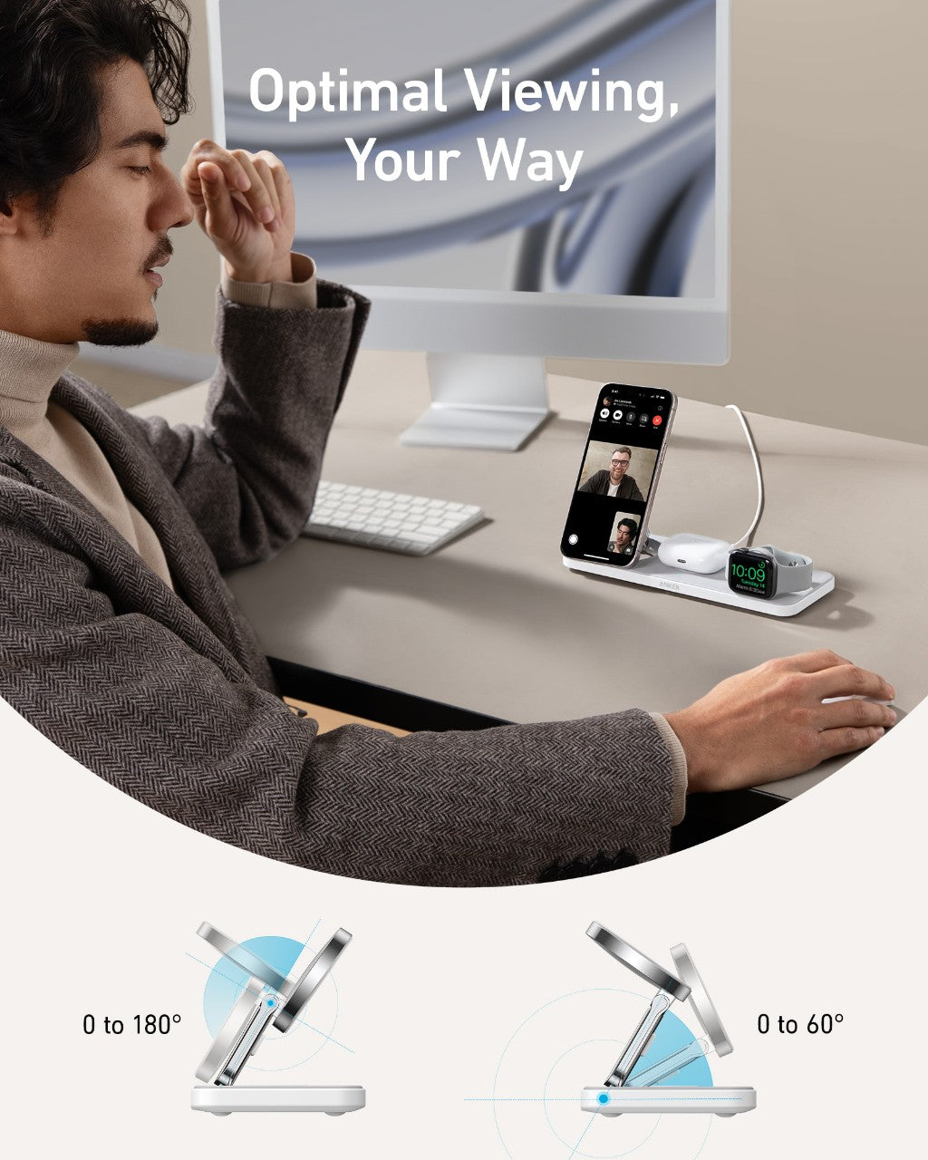 Anker MagGo Wireless Charging Station (3-in-1 Pad) image 5