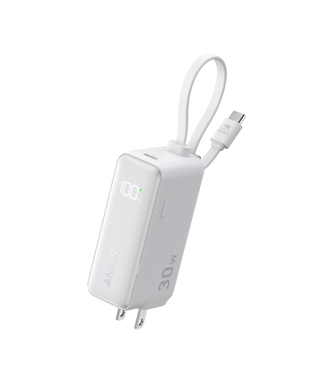 Anker Power Bank (30W, Fusion, Built-In USB-C Cable) image 0