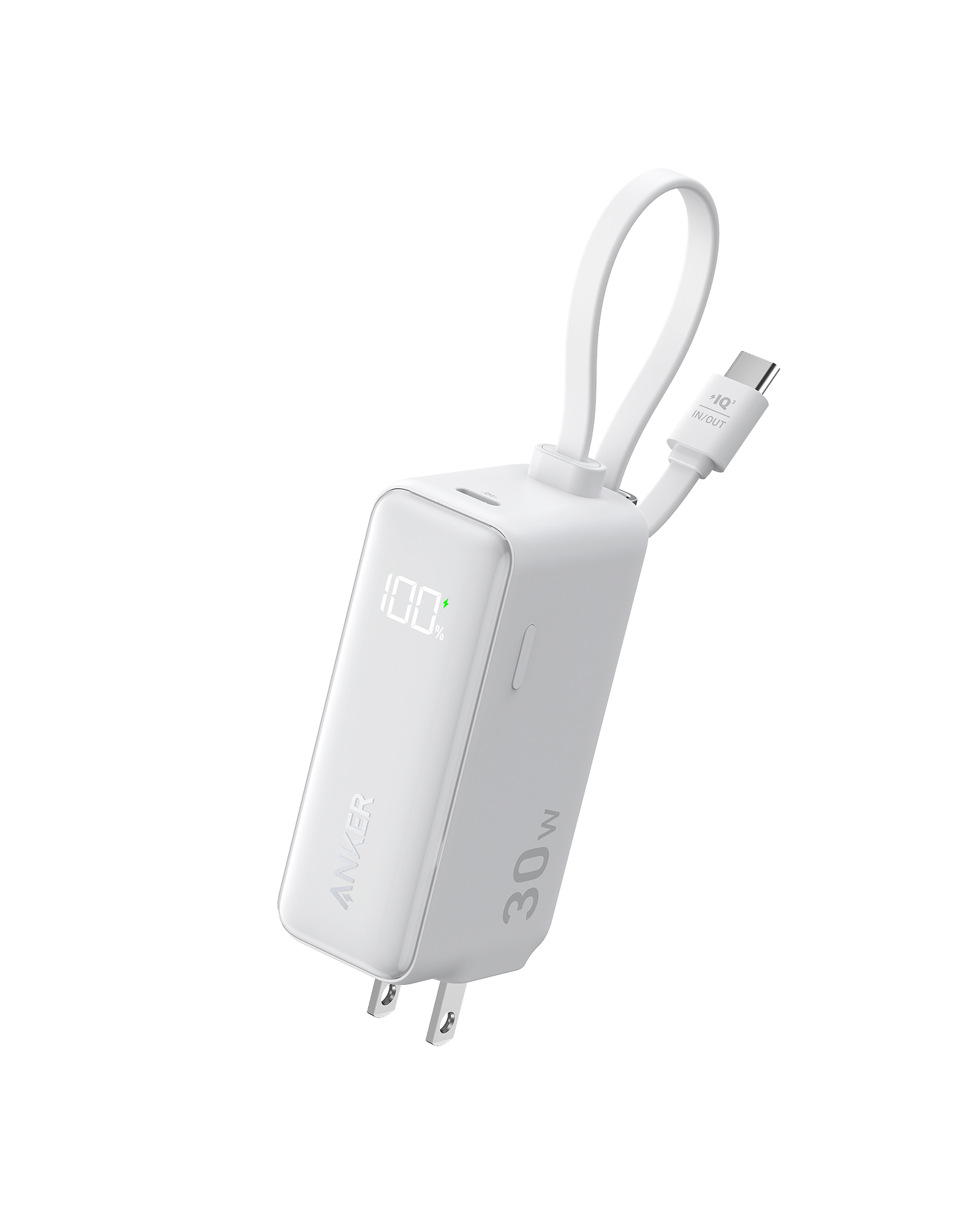 Anker Power Bank (30W, Fusion, Built-In USB-C Cable) image 0