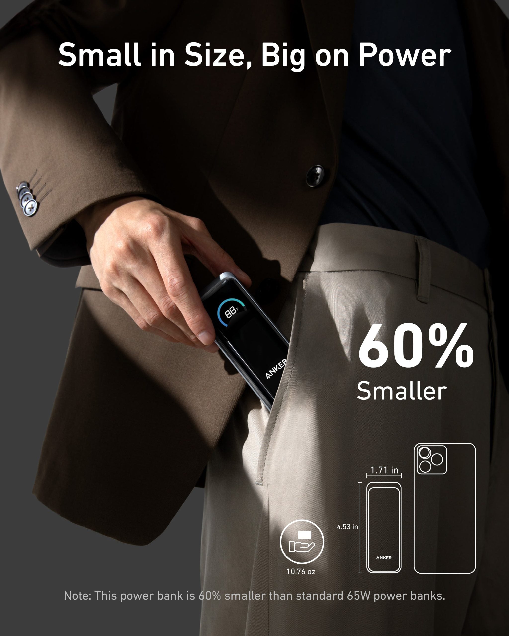 Anker Prime Power Bank (9.6K, 65W, Fusion) image 3