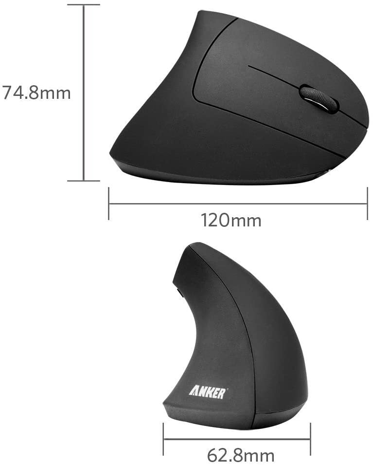 Anker 2.4G Wireless Vertical Ergonomic Optical Mouse image 5