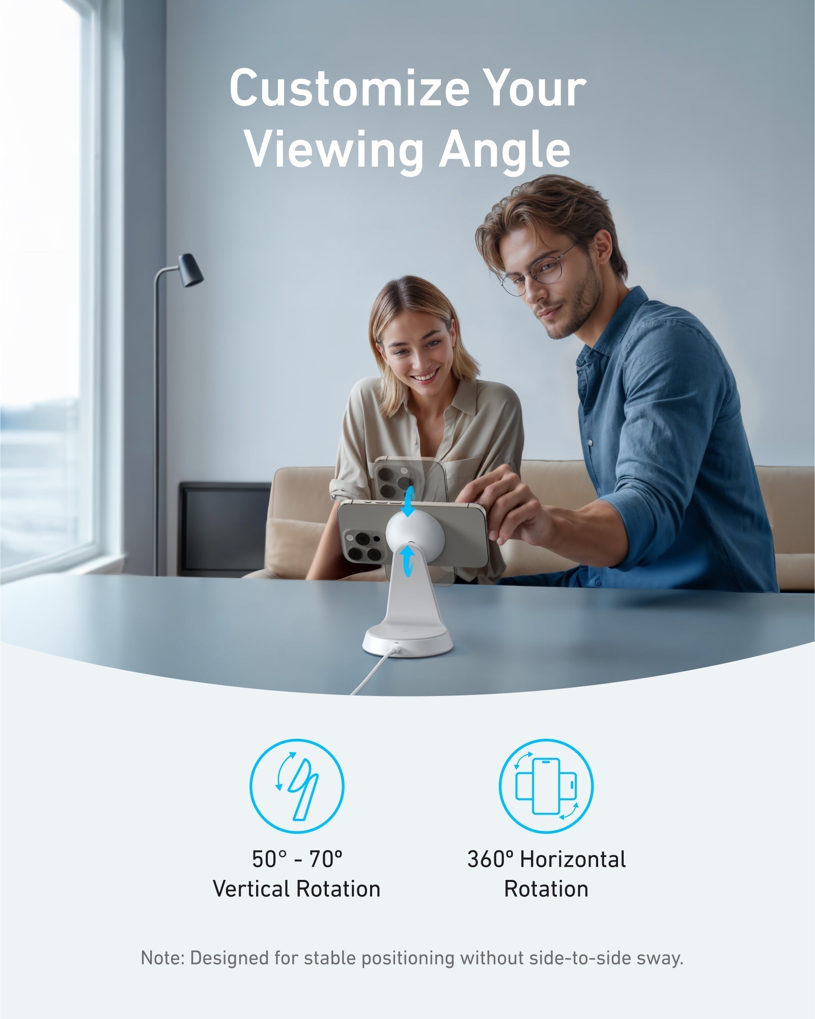 Anker MagGo Wireless Charger (2-in-1, Dock Stand) image 4