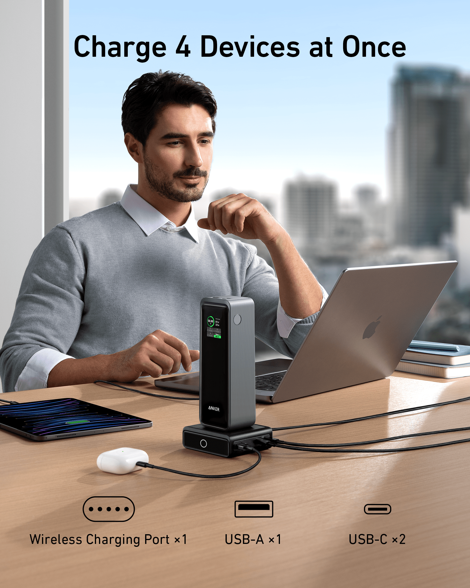 Anker 100W Charging Base for Anker Prime Power Bank image 4