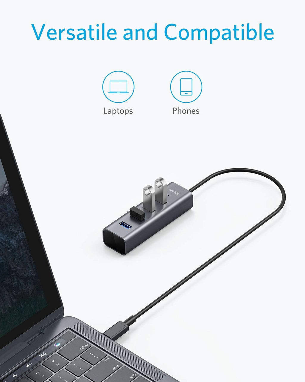 USB-C to 4-Port USB 3.0 Hub image 3