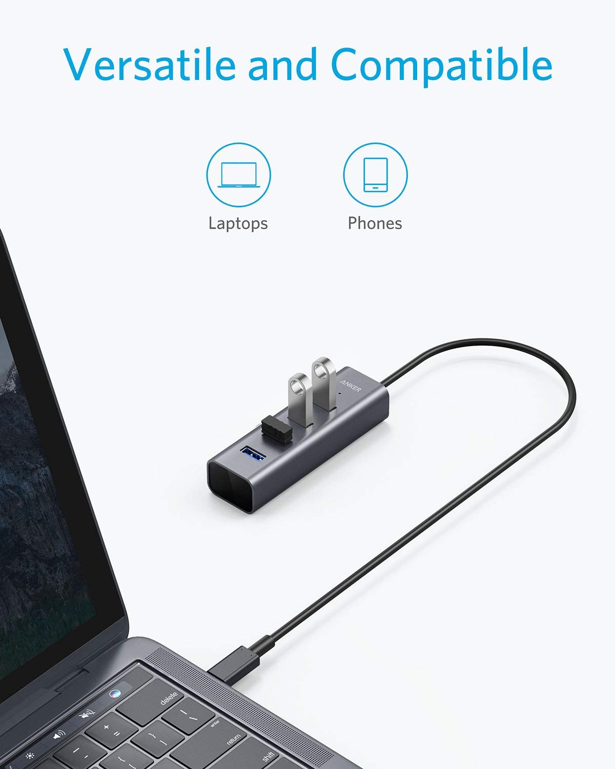 USB-C to 4-Port USB 3.0 Hub image 3