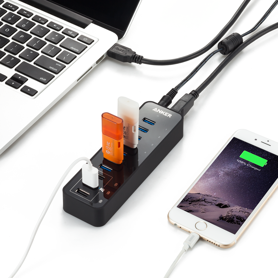 Anker 60W 10-Port USB 3.0 Data Hub image 3