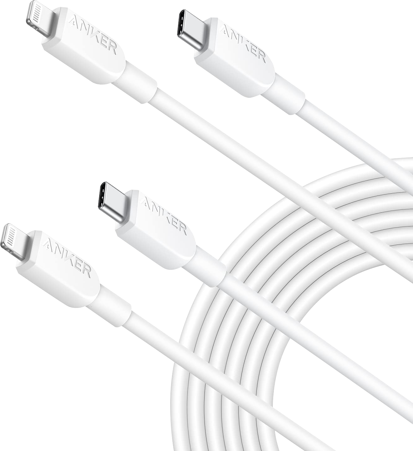 Anker 310 USB-C to Lightning Cable (10 ft, 2-pack) image 0